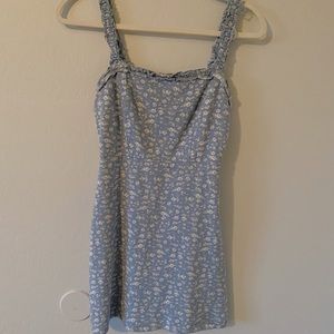 Blue flowered dress
